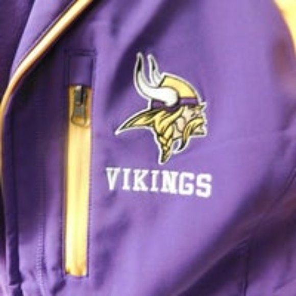 Minnesota Vikings NFL Full Zipper Logo Jacket NEW - Picture 4 of 8